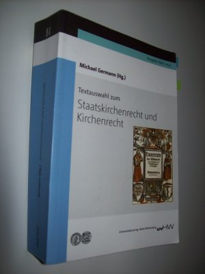 Textauswahl zum Staatskirchenrecht und Kirchenrecht - Ausgabe Halle 2015