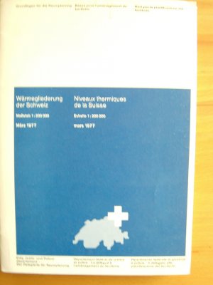 Wärmegliederung der Schweiz 1:200 000