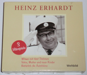 HEINZ ERHARDT 3 Hörspiele auf 3 CDs : Witwer mit fünf Töchtern // Vater, Mutter und neun Kinder // Natürlich die Autofahrer