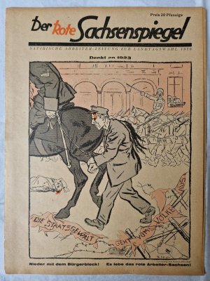 Der Rote Sachsenspiegel. Satirische Arbeiter-Zeitung zur Landtagswahl 1926.