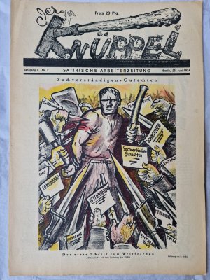 Der Knüppel - Satirische Arbeiterzeitung. Jahrgang II, Nr. 2, 25. Juni 1924.