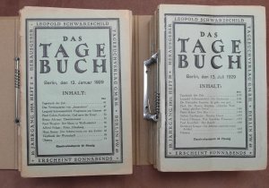 Das Tagebuch. Jahrgang 1929; Hefte 2, 6-8, 10-16, 18-26, 28,29, 31-34, 37, 40-52