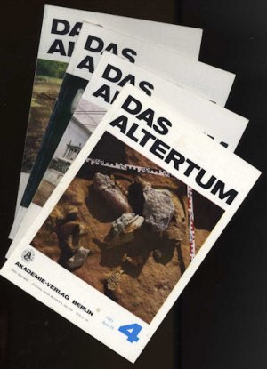 Das Altertum. Im Aufrage des Zentralinstituts für Alte Geschichte und Archäologie der Akademie der Wissenschaften der DDR. Bd. 29 in 4 Heften.