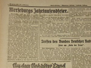 antiquarisches Buch – Saale-Zeitung / Allgemeine Zeitung / Hallesche Zeitung Nr. 142 vom 21. Juni 1919