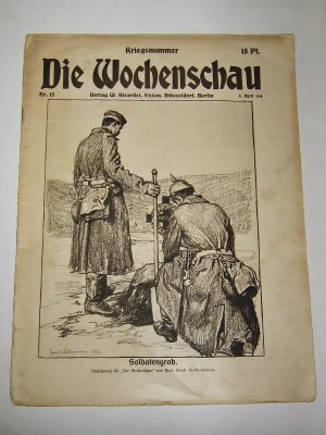 antiquarisches Buch – Die Wochenschau ~ Nr. 15 vom 8. April 1916