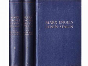 Büchersammlung "Marx, Engels, Lenin, Stalin zur Geschichte des deutschen Volkes und der deutschen Arbeiterbewegung". 4 Titel. 1.) Marx, Engels, Lenin, […]