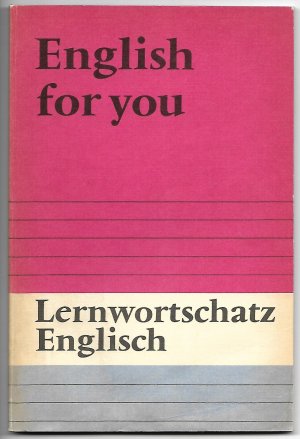 gebrauchtes Buch – Klug, Hans-Jürgen – Lernwortschatz Englisch - English for you