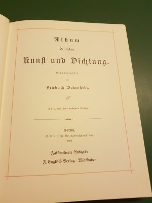 gebrauchtes Buch – Friedrich Bodenstedt – Bodenstedts Album deutscher Kunst und Dichtung