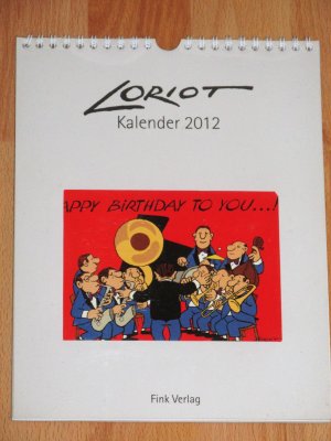 Loriot - Einsteckkalender 2012 - Kalender mit 12 eingesteckten Loriot-Postkarten