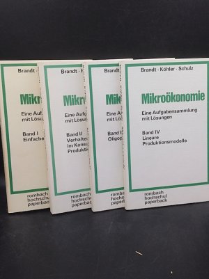 Mikroökonomie. Eine Aufgabensammlung mit Lösungen, Bd. 1: Einfache Marktprobleme, Bd. 2: Verhaltensfunktionen im Konsum- und Produktionsbereich, Bd. 3 […]