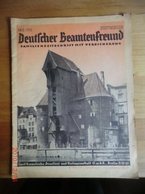 antiquarisches Buch – Deutscher Beamtenfreund. Familienzeitschrift  12. Heft 1935 )