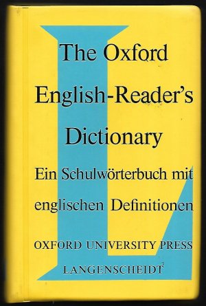 gebrauchtes Buch – Hornby, A. S – The Oxford English-Reader's Dictionary - Ein Schulwörterbuch mit englischen Definitionen (mit über 20000 Stichwörtern)