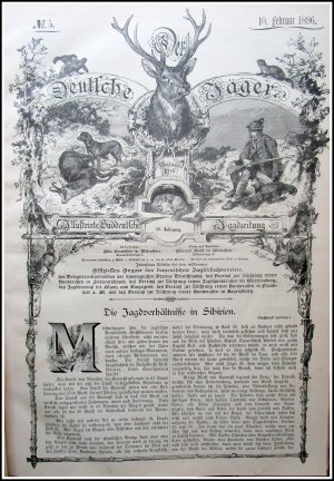 Der Deutsche Jäger. Illustrirte (Illustrierte) Süddeutsche Jagdzeitung. XVIII. Jahrgang 1896.