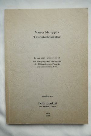 Varros Menippea "Gerontodidaskalos"