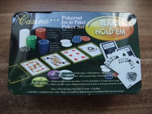 gebrauchtes Spiel – Texas Hold'em. Casino Pokerset