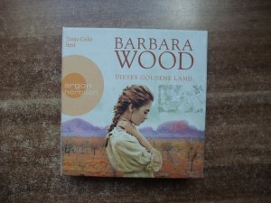 gebrauchtes Hörbuch – Barbara Wood – Dieses goldene Land. Mit 8 CDs, guter Zustand, Verpackung außen deutlich gebraucht und etwas eingedrückt.