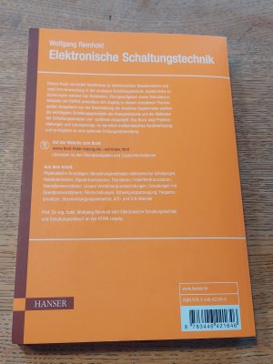 gebrauchtes Buch – Wolfgang Reinhold – Elektronische Schaltungstechnik - Grundlagen der Analogelektronik