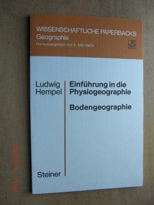 gebrauchtes Buch – Ludwig Hempel – Einführung in die Physiogeographie. Band 5 - Bodengeographie