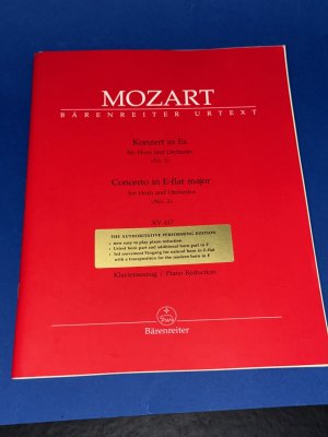 Mozart Bärenreiter Urtext   Konzert 2 ES-DUR KV 417 - HRN ORCH - arrangiert für Waldhorn - Klavier [Noten/Sheetmusic] Komponist: Mozart Wolfgang Amadeus