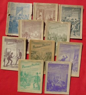 Roman-Perlen“ Sammlung : 49 verschiedene, alte Groschenhefte / Einzelhefte um 1904 aus dem Verlag Deutsches Druck- u. Verlagshaus, Berlin. Heftnummern […]