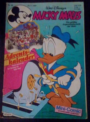 Micky Maus Heft Nr. 48 vom 23.11.1989 Kult Comic Walt Disneys