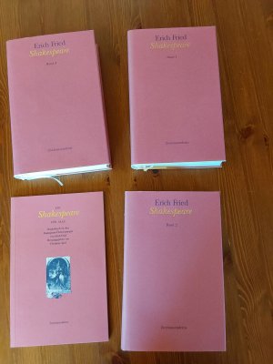 gebrauchtes Buch – Friedmar Apel – Shakespeare Band 1 bis 3, Prachtausgabe mit Begleitbuch