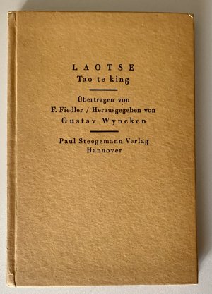 antiquarisches Buch – LAOTSE – Tao te king