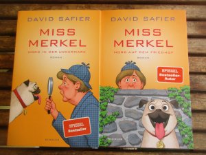 gebrauchtes Buch – David Safier – Bücherset (Miss-Merkel-Reihe) - Band 1: Miss Merkel: Mord in der Uckermark / Band 2: Miss Merkel: Mord auf dem Friedhof