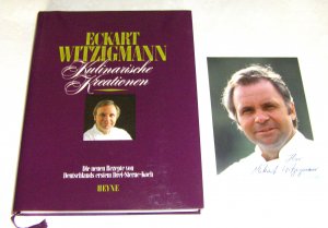 KULINARISCHE KREATIONEN-DIE NEUEN REZEPTE VOM 1. 3 STERNE KOCH-aus 1983-plus Original Autogramm-TOP-