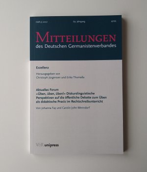 gebrauchtes Buch – Mitteilungen des Deutschen Germanistenverbandes, Jg. 69 (2022), H. 3 (Exzellenz)