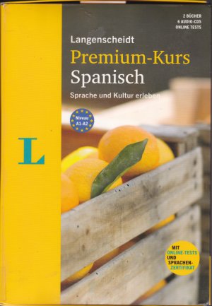 gebrauchtes Buch – Graf-Riemann, Elisabeth; Romano Álvarez – Langenscheidt Premium-Kurs Spanisch - Sprachkurs mit 2 Büchern (Level A1,A2), 6 Audio-CDs, - Der Sprachkurs, um Sprache und Kultur zu erleben