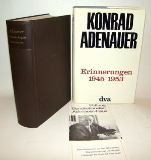 Adenauer. Briefe 1945-1947. Bearbeitet von Hans Peter Mensing. Mit einigen schwarz-weiß Abbildungen. Dazu eine BEIGABE. (= Rhöndorfer Ausgabe)