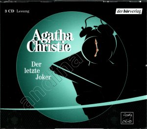 gebrauchtes Hörbuch – Agatha Christie – Der letzte Joker // Superintendent Battle 02 // 3 CDs gelesen von Peter Kaempfe