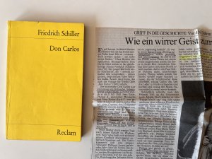 gebrauchtes Buch – Friedrich Schiller – Don Carlos, Infant von Spanien  // + Zugabe