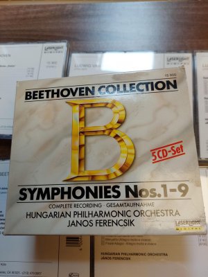 Beethoven Collection Symphonies Nos.1-9 , Gesamtaufnahme, 5 cd Set, Hungarian Philharmonic Orchestra 4006408159049 Janos Ferencsik