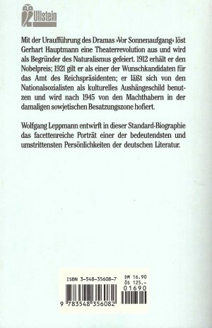 gebrauchtes Buch – Wolfgang Leppmann – Gerhart Hauptmann - Eine Biographie