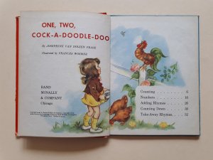 antiquarisches Buch – Josephine van Dolzen Pease – One, two, cock-a-doodle-doo   ---   counting rhymes and number fun