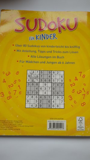 gebrauchtes Buch – Sudoku für Kinder