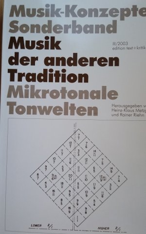 gebrauchtes Buch – Heinz-Klaus Metzger und Rainer Riehn – Musik der anderen Tradition - Mikrotonale Tonwelten. Musik-Konzepte Sonderband