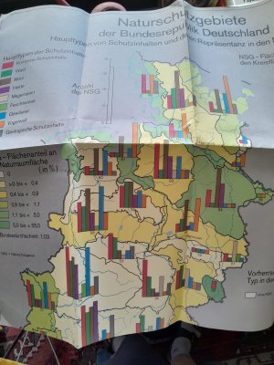 gebrauchtes Buch – Bundesforschungsanstalt für Naturschutz und Landschaftsökologie Bonn – Naturschutzgebiete der Bundesrepublik Deutschland. Karte von 1988