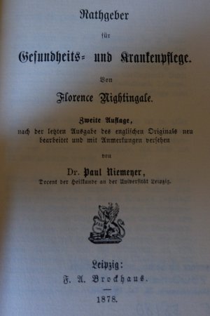 gebrauchtes Buch – florence nightingale – rathgeber für gesundheits- und krankenpflege.