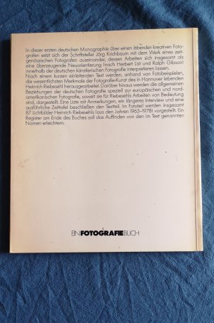 gebrauchtes Buch – Jörg Krichbaum – Heinrich Riebesehl - Situationen und Objekte - Eine Monographie