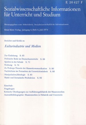 Kulturindustrie und Medien