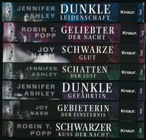 gebrauchtes Buch – Jennifer Ashley, Robin T – Dunkle Leidenschaft, Geliebter der Nacht, Schwarze Glut, Schatten der Lust, Dunkle Gefährten, Gebieterin der Finsternis, Schwarzer Kuss der Nacht - Immortal Reihe Bd. 1-7 - P188