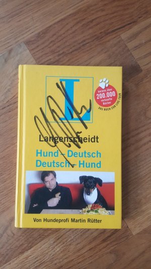 gebrauchtes Buch – Martin Rütter – Langenscheidt Hund-Deutsch/Deutsch-Hund mit Autogramm