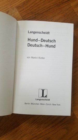 gebrauchtes Buch – Martin Rütter – Langenscheidt Hund-Deutsch/Deutsch-Hund mit Autogramm