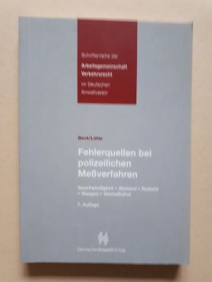 Fehlerquellen bei polizeilichen Meßverfahren