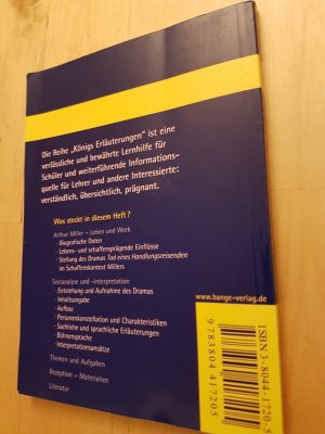 gebrauchtes Buch – Arthur Miller – Tod eines Handlungsreisenden - Death of a Salesman von Arthur Miller. - Textanalyse und Interpretation mit ausführlicher Inhaltsangabe