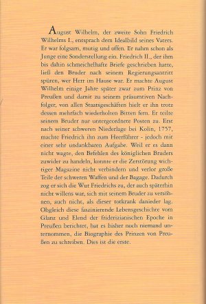 gebrauchtes Buch – Eva Ziebura – August Wilhelm • Prinz von Preußen