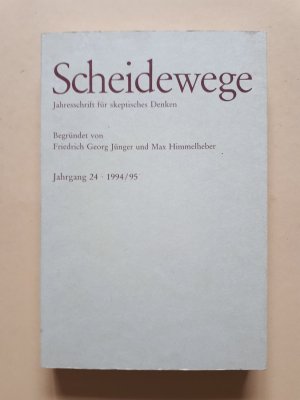 gebrauchtes Buch – Max Himmelheber – Scheidewege